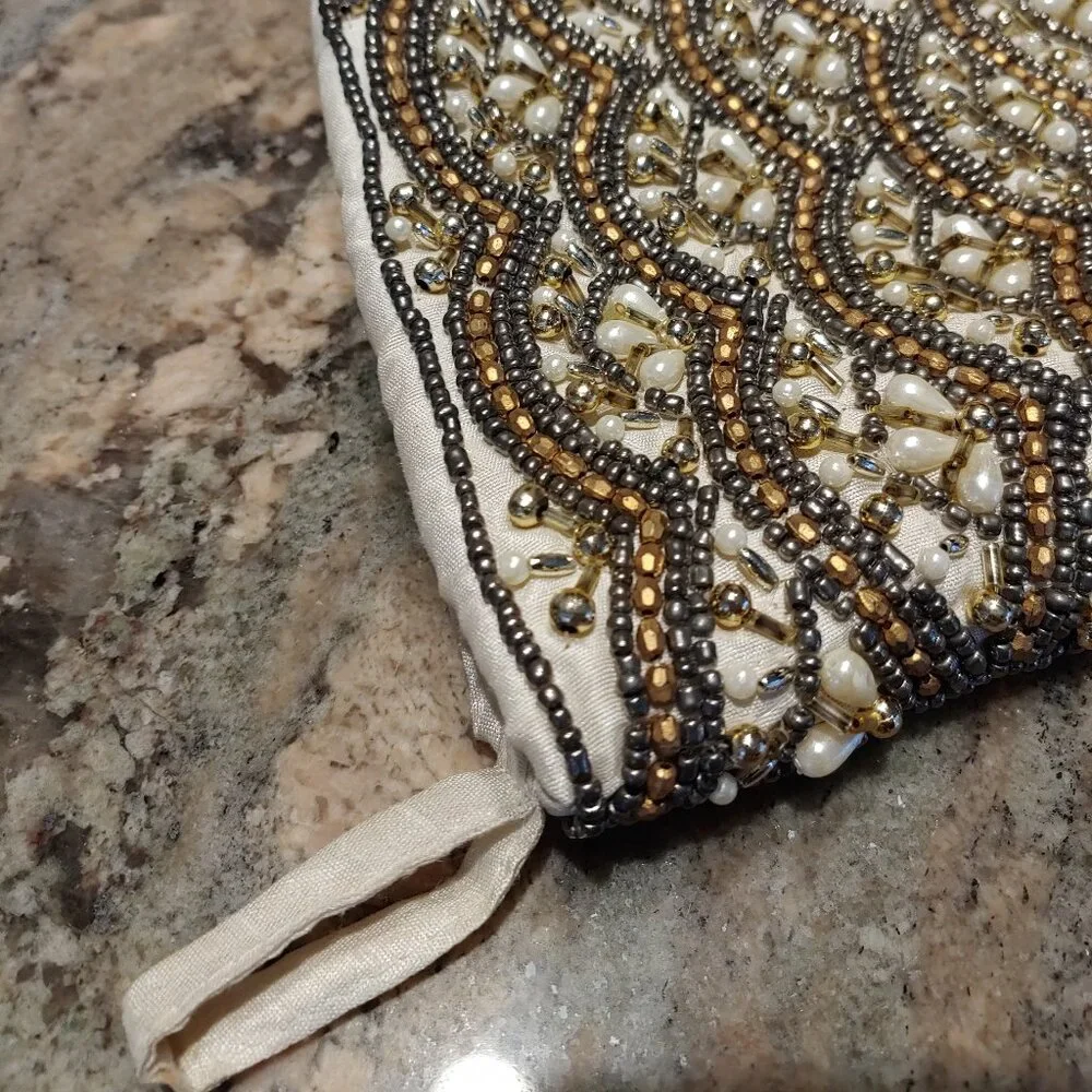 Pier 1 Imports Beaded Christmas Stocking